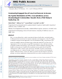 Cover page: Community-Engaged Use of Low-Cost Sensors to Assess the Spatial Distribution of PM2.5 Concentrations across Disadvantaged Communities: Results from a Pilot Study in Santa Ana, CA