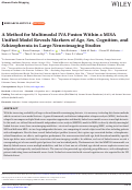 Cover page: A Method for Multimodal IVA Fusion Within a MISA Unified Model Reveals Markers of Age, Sex, Cognition, and Schizophrenia in Large Neuroimaging Studies.