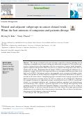 Cover page: Nested and adjacent subgroups in cancer clinical trials: When the best interests of companies and patients diverge