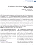 Cover page: A Coalescent Model for a Sweep of a Unique Standing Variant