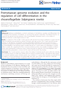 Cover page: Premetazoan genome evolution and the regulation of cell differentiation in the choanoflagellate Salpingoeca rosetta