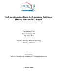 Cover page: Self-benchmarking Guide for Laboratory Buildings: Metrics, Benchmarks, Actions