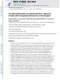 Cover page: The 2016 United States presidential elections impact on families with transgender adolescents in New England.