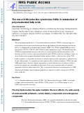 Cover page: The role of AHR-inducible cytochrome P450s in metabolism of polyunsaturated fatty acids