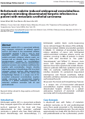 Cover page: Enfortumab vedotin-induced widespread vesiculobullous eruption mimicking disseminated herpetic infection in a patient with metastatic urothelial carcinoma