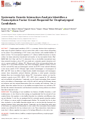 Cover page: Systematic Genetic Interaction Analysis Identifies a Transcription Factor Circuit Required for Oropharyngeal Candidiasis