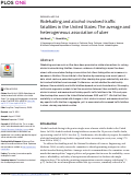 Cover page: Ridehailing and alcohol-involved traffic fatalities in the United States: The average and heterogeneous association of uber