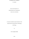 Cover page: Causes and consequences of institutional practices in organizations: routines, trust, and identity