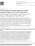 Cover page: The Neuroanatomy of Autism Spectrum Disorder Symptomatology in 22q11.2 Deletion Syndrome.