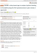 Cover page: CRUMB: a shiny-based app to analyze rhythmic feeding in Drosophila using the FLIC system