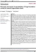 Cover page of Necessity and impact of specialization of large foundation model for medical segmentation tasks.