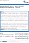 Cover page: GraphCrunch 2: Software tool for network modeling, alignment and clustering