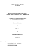 Cover page: Managing “This Unstable Financial Life of Mine:” Capabilities, Barriers, and Stress in Student Financial Stories