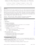 Cover page: Software for exact integration of polynomials over polyhedra