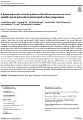 Cover page: A dominant mode in the first phase of the Asian summer monsoon rainfall: role of antecedent remote land surface temperature