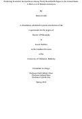 Cover page: Predicting Economic Incorporation Among Newly Resettled Refugees in the United States: A Micro-Level Statistical Analysis