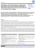 Cover page: The Shape of the Fused Spine is Associated With Acute Proximal Junctional Kyphosis in Adult Spinal Deformity: An Assessment Based on Vertebral Pelvic Angles.