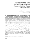 Cover page: Parties, Coups, and Authoritarian Rule: Patterns of Political Change in Tropical Africa