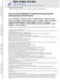 Cover page: Cancer burden attributable to cigarette smoking among HIV-infected people in North America