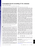 Cover page: Consumption-based accounting of CO2 emissions