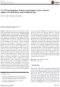 Cover page: A GCM investigation of dust aerosol impact on the regional climate of North Africa and South/East Asia