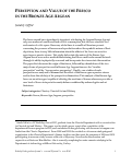 Cover page: Perception and Value of the Fresco in the Bronze Age Aegean