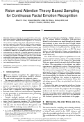 Cover page: Vision and Attention Theory Based Sampling for Continuous Facial Emotion Recognition