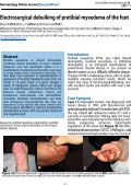 Cover page: Electrosurgical debulking of pretibial myxedema of the foot