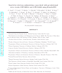 Cover page: A SEARCH FOR ELECTRON ANTINEUTRINOS ASSOCIATED WITH GRAVITATIONAL-WAVE EVENTS GW150914 AND GW151226 USING KAMLAND