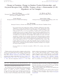 Cover page: Change in Parenting, Change in Student–Teacher Relationships, and Oxytocin Receptor Gene (OXTR): Testing a Gene-×-Environment (G×E) Hypothesis in Two Samples