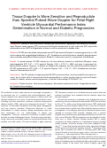 Cover page: Tissue Doppler Is More Sensitive and Reproducible than Spectral Pulsed-Wave Doppler for Fetal Right Ventricle Myocardial Performance Index Determination in Normal and Diabetic Pregnancies