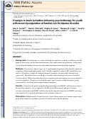 Cover page: Changes in brain activation following psychotherapy for youth with mood dysregulation at familial risk for bipolar disorder