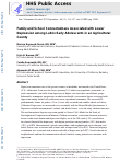 Cover page: Family and School Connectedness Associated with Lower Depression among Latinx Early Adolescents in an Agricultural County