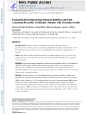 Cover page: Evaluating the Relationship Between Nutrition and Post-colectomy Pouchitis in Pediatric Patients with Ulcerative Colitis.