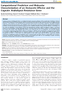 Cover page: Computational Prediction and Molecular Characterization of an Oomycete Effector and the Cognate Arabidopsis Resistance Gene