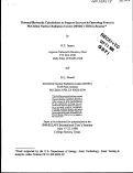 Cover page: Thermal hydraulic calculations to support increase in operating power in McClellan Nuclear Radiation Center(MNRC) TRIGA reactor.