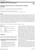 Cover page: Bridging the gap: interactive, case-based learning in radiology education