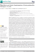 Cover page: Rapid Biotic and Abiotic Transformation of Toxins produced by Ostreopsis. cf. ovata