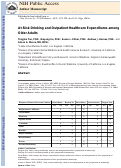 Cover page: At‐Risk Drinking and Outpatient Healthcare Expenditures in Older Adults