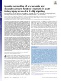 Cover page: Epoxide metabolites of arachidonate and docosahexaenoate function conversely in acute kidney injury involved in GSK3β signaling