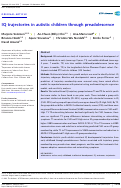 Cover page: IQ trajectories in autistic children through preadolescence