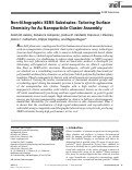 Cover page: Non‐lithographic SERS Substrates: Tailoring Surface Chemistry for Au Nanoparticle Cluster Assembly
