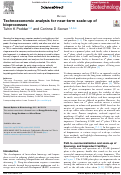 Cover page: Technoeconomic analysis for near-term scale-up of bioprocesses