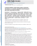 Cover page: Combined inhibition of BET family proteins and histone deacetylases as a potential epigenetics-based therapy for pancreatic ductal adenocarcinoma