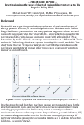 Cover page: Investigation into the cause of elevated eosinophil percentage at the VA Imperial Valley Clinic