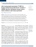 Cover page: Ado-trastuzumab emtansine (T-DM1) in human epidermal growth factor receptor 2 (HER2)-positive metastatic breast cancer: latest evidence and clinical potential