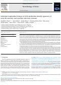 Cover page of Individual longitudinal changes in DNA-methylome identify signatures of early-life adversity and correlate with later outcome.