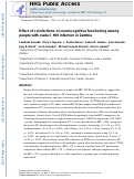 Cover page: Effect of coinfections on neurocognitive functioning among people with clade C HIV infection in Zambia