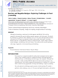 Cover page: Barriers and Negative Nudges