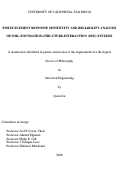 Cover page: Finite element response sensitivity and reliability analysis of Soil-Foundation-Structure-Interaction (SFSI) systems